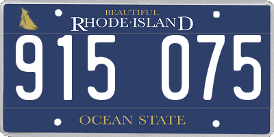 RI license plate 915075