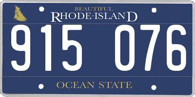 RI license plate 915076