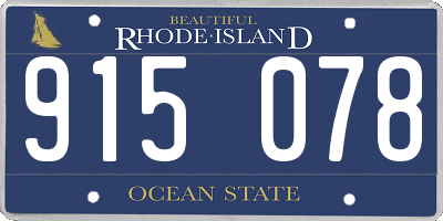 RI license plate 915078