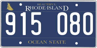 RI license plate 915080