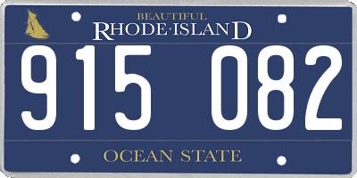 RI license plate 915082