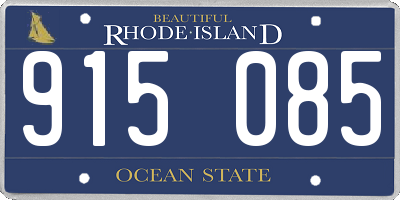 RI license plate 915085