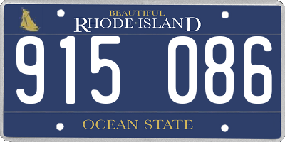 RI license plate 915086