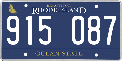RI license plate 915087