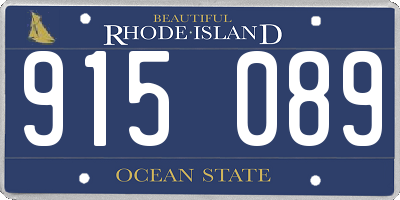 RI license plate 915089