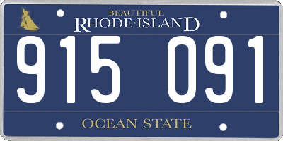 RI license plate 915091