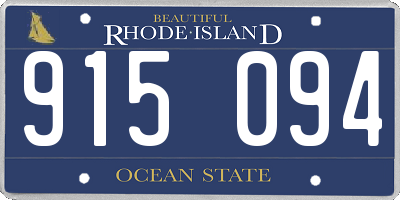 RI license plate 915094