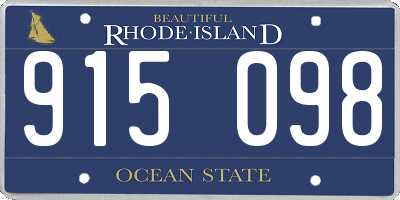 RI license plate 915098