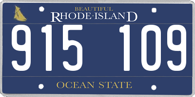 RI license plate 915109