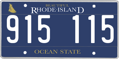 RI license plate 915115