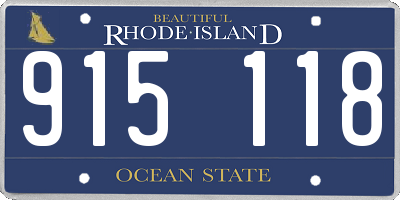 RI license plate 915118
