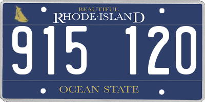 RI license plate 915120