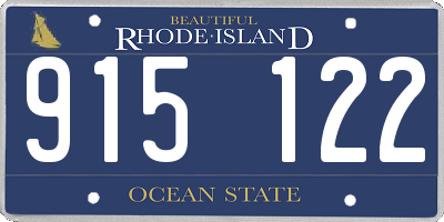 RI license plate 915122