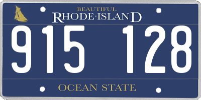 RI license plate 915128