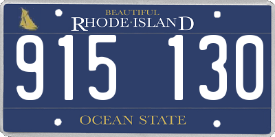 RI license plate 915130