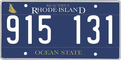 RI license plate 915131