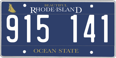 RI license plate 915141