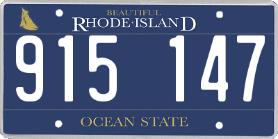 RI license plate 915147