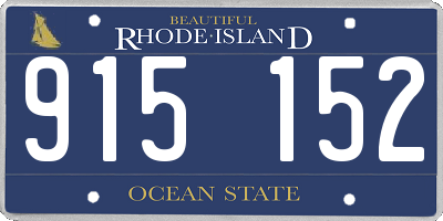 RI license plate 915152