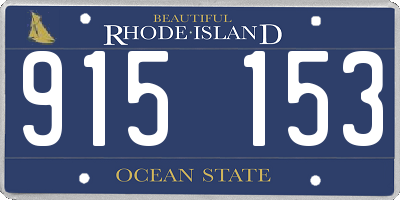 RI license plate 915153