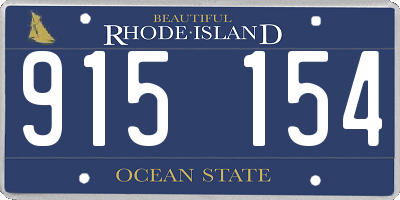 RI license plate 915154