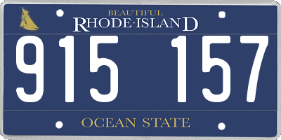 RI license plate 915157