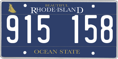 RI license plate 915158