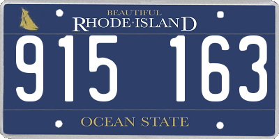 RI license plate 915163