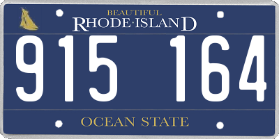 RI license plate 915164