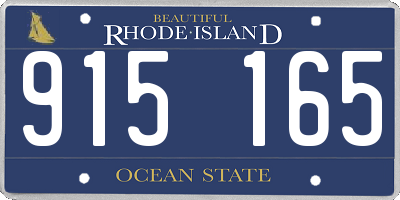 RI license plate 915165