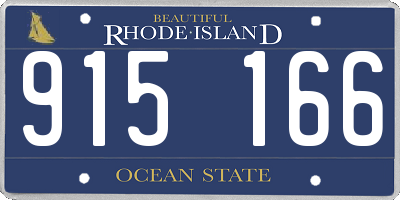 RI license plate 915166