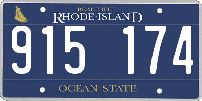 RI license plate 915174