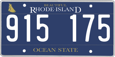 RI license plate 915175