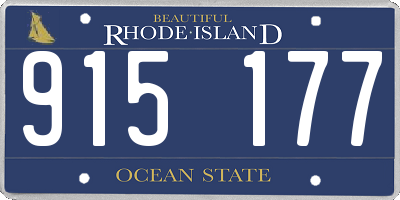 RI license plate 915177