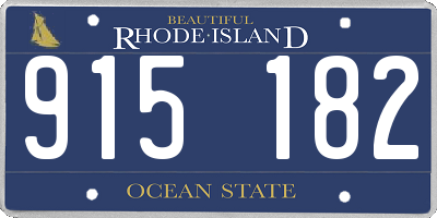 RI license plate 915182