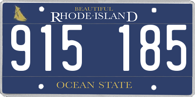 RI license plate 915185