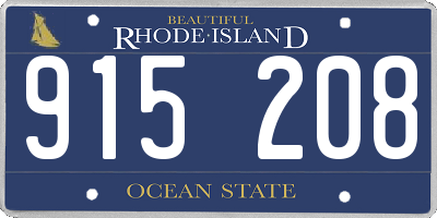 RI license plate 915208