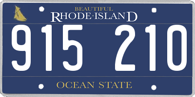 RI license plate 915210