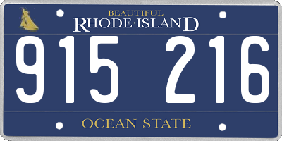 RI license plate 915216