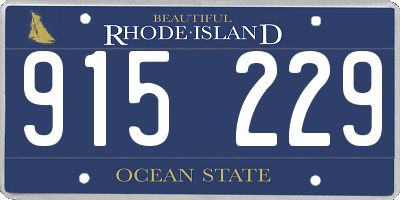 RI license plate 915229