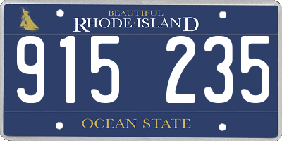 RI license plate 915235