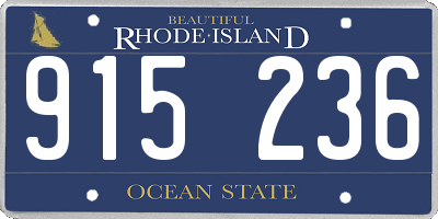 RI license plate 915236