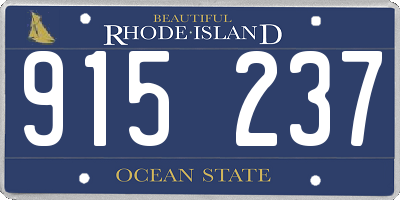 RI license plate 915237