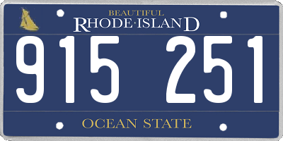 RI license plate 915251
