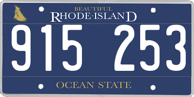 RI license plate 915253