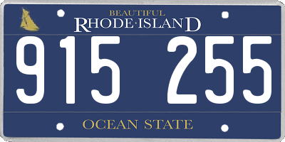 RI license plate 915255