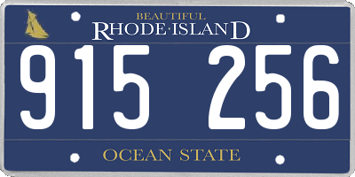 RI license plate 915256