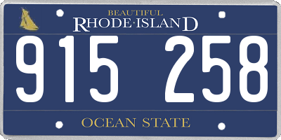 RI license plate 915258