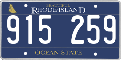RI license plate 915259