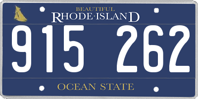 RI license plate 915262
